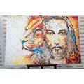 CANVAS PRINT ALMIGHTY WITH A LION - ABSTRACT PICTURES - PICTURES