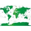 WALLPAPER WORLD MAP WITH INDIVIDUAL STATES IN GREEN - WALLPAPERS MAPS - WALLPAPERS