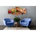 5-PIECE CANVAS PRINT GRILLED BEEF STEAK - PICTURES OF FOOD AND DRINKS - PICTURES