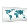 CANVAS PRINT GEOMETRIC WORLD MAP - PICTURES OF MAPS - PICTURES