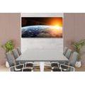 CANVAS PRINT VIEW OF THE PLANET FROM SPACE - PICTURES OF SPACE AND STARS - PICTURES