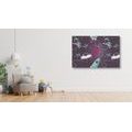 CANVAS PRINT FRIENDLY ALIEN - CHILDRENS PICTURES - PICTURES