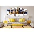 5-PIECE CANVAS PRINT LUXURIOUS ABSTRACTION - ABSTRACT PICTURES - PICTURES