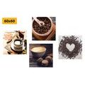 CANVAS PRINT SET MAGIC OF COFFEE - SET OF PICTURES - PICTURES