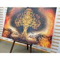 WANDBILD RABEN UND BAUM DES LEBENS - BILDER MIT FENG SHUI-MOTIVEN - BILDER