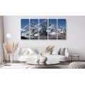 5-PIECE CANVAS PRINT BEAUTIFUL MOUNTAIN TOP - PICTURES OF NATURE AND LANDSCAPE - PICTURES