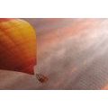 CANVAS PRINT HOT AIR BALLOON FLIGHT OVER THE MOUNTAINS - STILL LIFE PICTURES - PICTURES