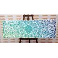 CANVAS PRINT BLUE-GREEN MANDALA - PICTURES FENG SHUI - PICTURES