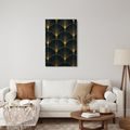 CANVASTAVLA ELEGANT GEOMETRI I GULD - VINTAGE- OCH RETROTAVLOR - TAVLOR