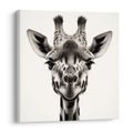 WANDBILD BLICK DER GIRAFFE - WANDBILDER ZEBRAS UND GIRAFFEN - BILDER