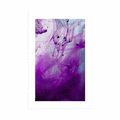 POSTER WITH MOUNT MAGICAL PURPLE ABSTRACTION - ABSTRACT AND PATTERNED - POSTERS