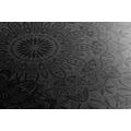 CANVAS PRINT STYLISH MANDALA IN BLACK AND WHITE - PICTURES FENG SHUI - PICTURES