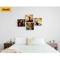 CANVAS PRINT SET HEAVENLY KINGDOM - SET OF PICTURES - PICTURES