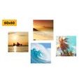 CANVAS PRINT SET LIFE BY THE SEA - SET OF PICTURES - PICTURES