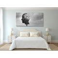 CANVAS PRINT TREE IN THE FORM OF A FACE - BLACK AND WHITE PICTURES{% if product.category.pathNames[0] != product.category.name %} - PICTURES{% endif %}
