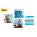 CANVAS PRINT SET SEA BREEZE - SET OF PICTURES - PICTURES