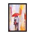 AFFICHE MARCHE SOUS LA PLUIE - AMOUR - AFFICHES