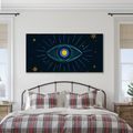 TABLEAU SUR TOILE – ŒIL COSMIQUE RAYONNANT - TABLEAUX PAR THÈME - TABLEAUX