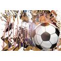 SELF ADHESIVE WALLPAPER BROWN VICTORY BALL - SELF-ADHESIVE WALLPAPERS - WALLPAPERS