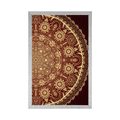 PLAKAT UKRASNA MANDALA S ČIPKOM U BORDO BOJI - FENG SHUI - PLAKATI