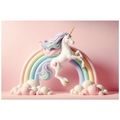 FOTOTAPETA PASTELOVÝ JEDNOROŽEC V DÚHE - DETSKÉ TAPETY - TAPETY