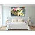 CANVAS PRINT DELICATE FLORAL COMPOSITION - STILL LIFE PICTURES - PICTURES