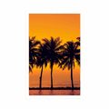 POSTER SUNSET OVER PALM TREES - NATURE - POSTERS