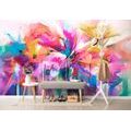 SELBSTKLEBENDE TAPETE ABSTRAKTE BUNTE BLUMEN - SELBSTKLEBENDE TAPETEN - TAPETEN