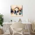 WANDBILD BUNTE SYMPHONIE DER MUSIK - MUSIKBILDER - BILDER