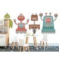 SELF ADHESIVE WALLPAPER FAMILY OF ROBOTS - SELF-ADHESIVE WALLPAPERS - WALLPAPERS