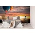 SELF ADHESIVE WALL MURAL HOT AIR BALLOON FLIGHT OVER THE MOUNTAINS - SELF-ADHESIVE WALLPAPERS - WALLPAPERS