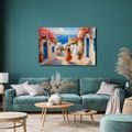 WANDBILD SOMMERLICHE GASSE ZUM MEER - BILDER MEER UND STRAND - BILDER
