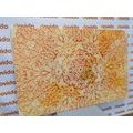 WANDBILD GOLDENES ETHNISCHES MANDALA - BILDER MIT FENG SHUI-MOTIVEN - BILDER