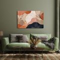 WANDBILD ELEGANTE ABSTRAKTION MIT BLÄTTERN - WANDBILDER ABSTRAKTE FORMEN - BILDER