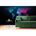 SELF ADHESIVE WALLPAPER NIGHT MAP OF THE WORLD - SELF-ADHESIVE WALLPAPERS - WALLPAPERS