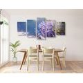 5-PIECE CANVAS PRINT LAVENDER GARDEN - STILL LIFE PICTURES{% if product.category.pathNames[0] != product.category.name %} - PICTURES{% endif %}