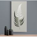 CANVAS PRINT LEAF FROM A FERN WITH A TOUCH OF MINIMALISM - PICTURES OF TREES AND LEAVES - PICTURES