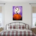 QUADRO SU TELA – ZUCCA MAGICA NELLA NOTTE - QUADRI HALLOWEEN E HORROR - STAMPE E QUADRI
