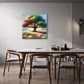 OBRAZ DUHOVÝ STROM ŽIVOTA NA LOUCE - OBRAZY STROMY ŽIVOTA - OBRAZY