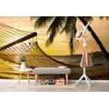 SELF ADHESIVE WALL MURAL HAMMOCK ON THE BEACH - SELF-ADHESIVE WALLPAPERS - WALLPAPERS