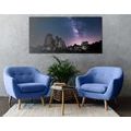 CANVAS PRINT STARRY SKY ABOVE THE ROCKS - PICTURES OF NATURE AND LANDSCAPE{% if product.category.pathNames[0] != product.category.name %} - PICTURES{% endif %}