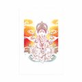 POSTER MIT PASSEPARTOUT HINDUISTISCHER GANESHA - FENG SHUI - POSTER