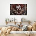 OBRAZ DĚSIVÝ KLAUN S RUDÝMI VLASY - HALLOWEENSKÉ A HOROROVÉ OBRAZY - OBRAZY