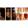 5-PIECE CANVAS PRINT BEER WITH A BEER KEG - PICTURES OF FOOD AND DRINKS - PICTURES