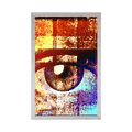 POSTER SURREALISTISCHES AUGE - ABSTRAKT UND GEMUSTERT - POSTER