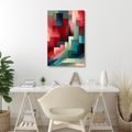 OBRAZ BAREVNÉ BLOKY A STÍNY - OBRAZY ABSTRAKTNÍ TVARY - OBRAZY