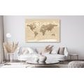 DECORATIVE PINBOARD BEAUTIFUL VINTAGE MAP OF THE WORLD - PICTURES ON CORK - 🔥 TOTAL SALE 🔥