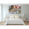 CANVAS PRINT HARMONIOUS HOME - PICTURES WITH INSCRIPTIONS AND QUOTES - PICTURES