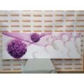 CANVAS PRINT FLOWERS WITH AN ABSTRACT BACKGROUND - ABSTRACT PICTURES - PICTURES