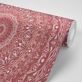 SELF ADHESIVE WALLPAPER MANDALA IN VINTAGE STYLE IN A PINK SHADE - SELF-ADHESIVE WALLPAPERS - WALLPAPERS